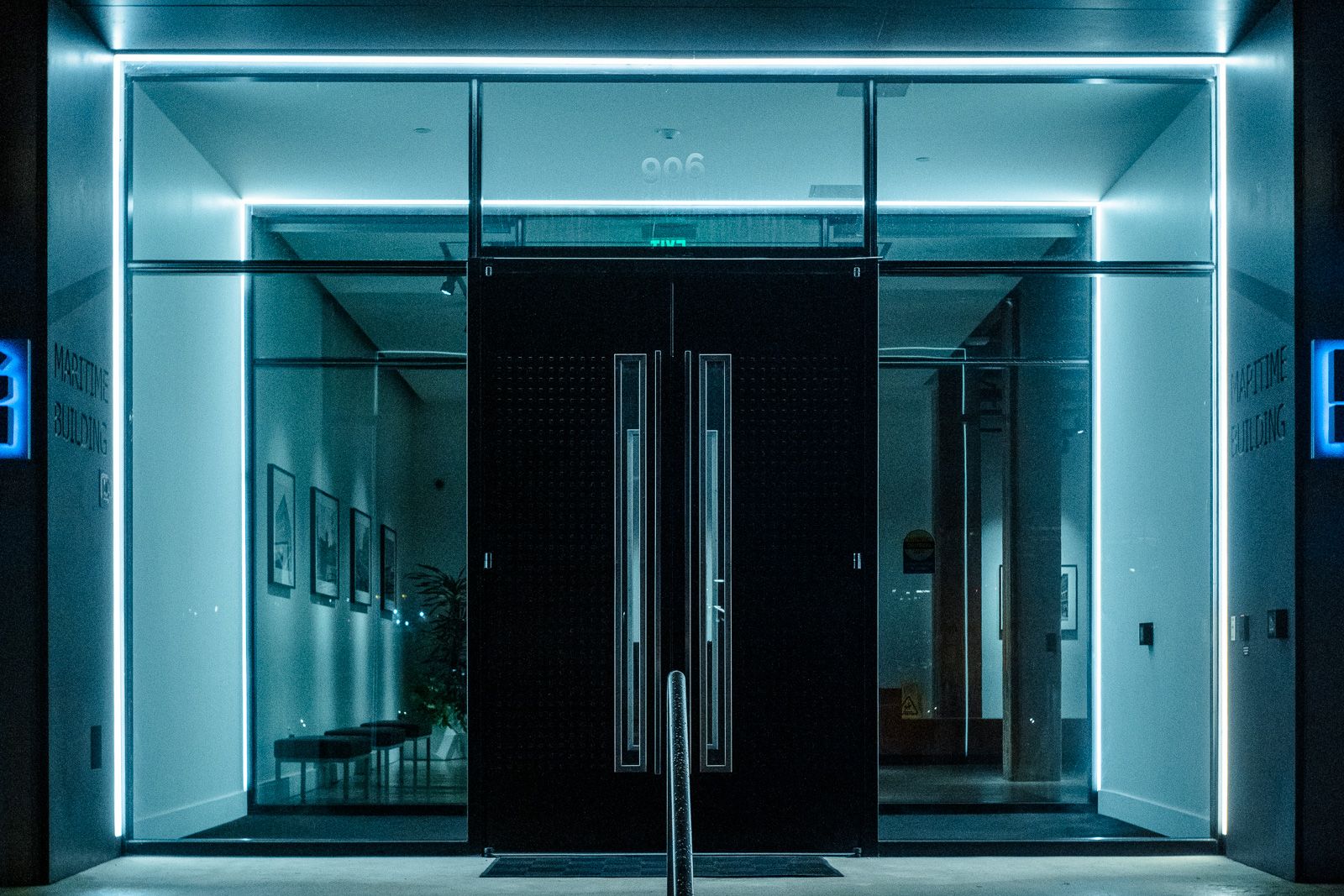 Glass entry
