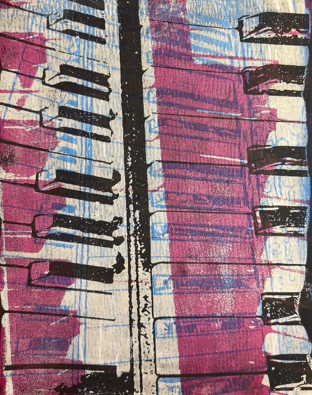 Keyboards, gel print
