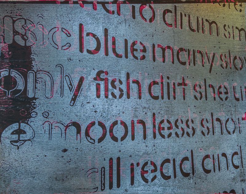 Word Wall, gel print