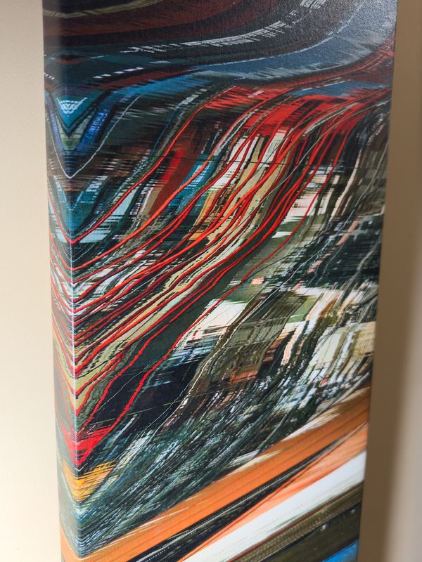 Slit-scan print, detail