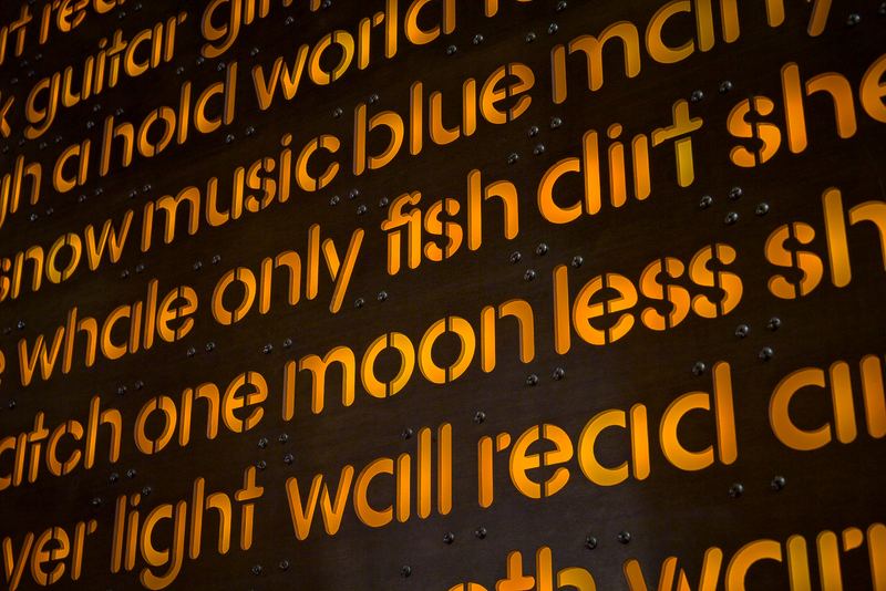 Word Wall, detail